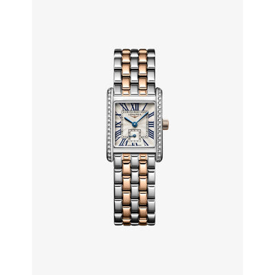 selfridges Longines Mini DolceVita Stainless Steel 0.456ct Diamond Quartz Watch- Buy online at McGrocer
