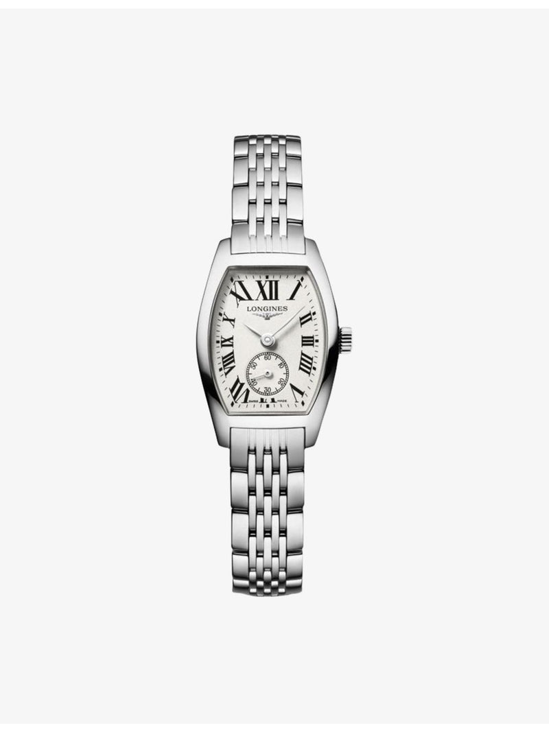 Longines stainless steel quartz watch Evidenza Tonneau - British product