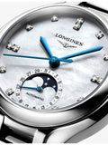 Longines PrimaLuna Moonphase automatic watch with diamond dial (British brand)