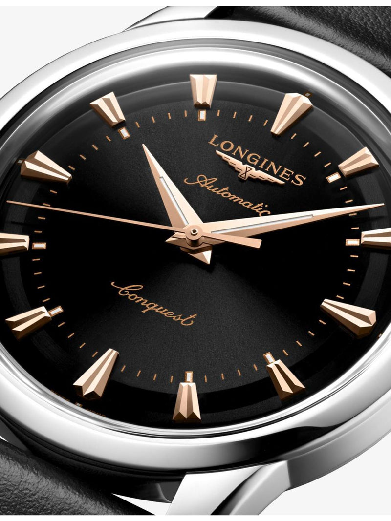 Longines Conquest Heritage stainless-steel automatic watch 40mm, imported from the UK