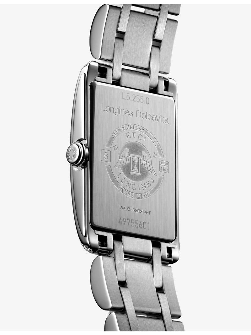 Longines DolceVita stainless steel diamond watch 0.386ct - British product
