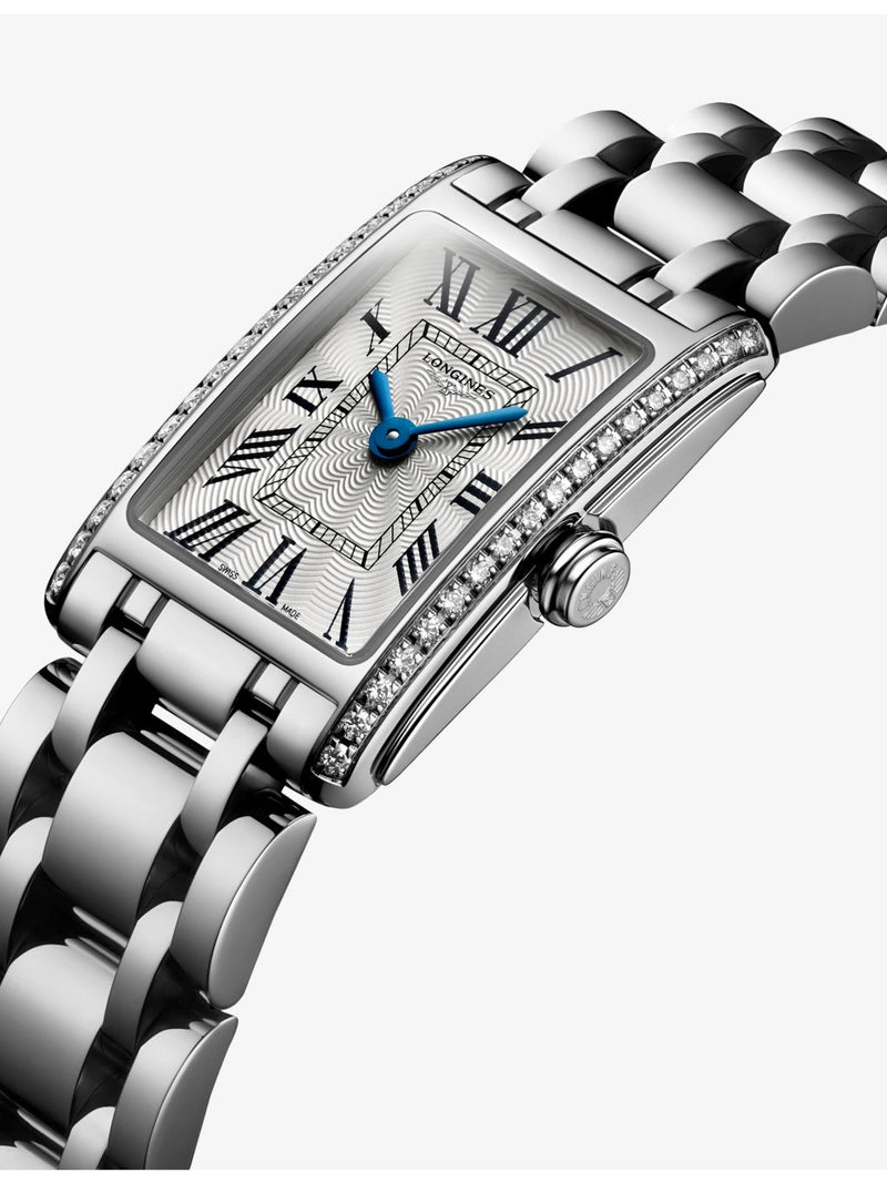 Longines DolceVita stainless steel diamond watch L5.258.0.71.6, UK version