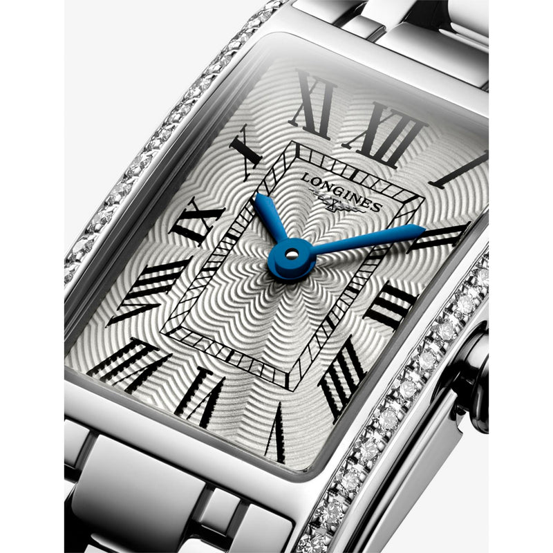Longines DolceVita stainless steel diamond watch L5.258.0.71.6, UK version