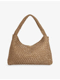 Dune large woven faux-leather shoulder bag - British product