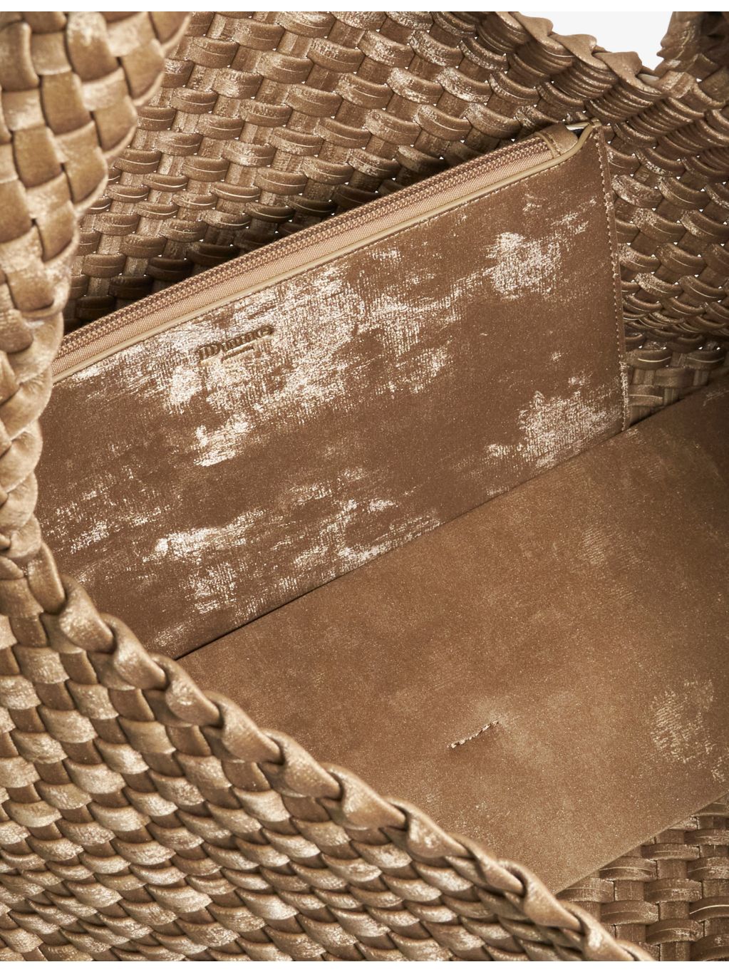 Dune large woven faux-leather shoulder bag - British product