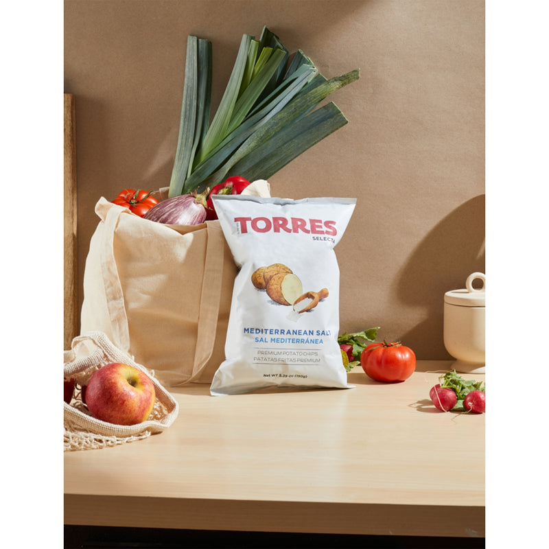 Torres Mediterranean sea salt crisps 150g - British product