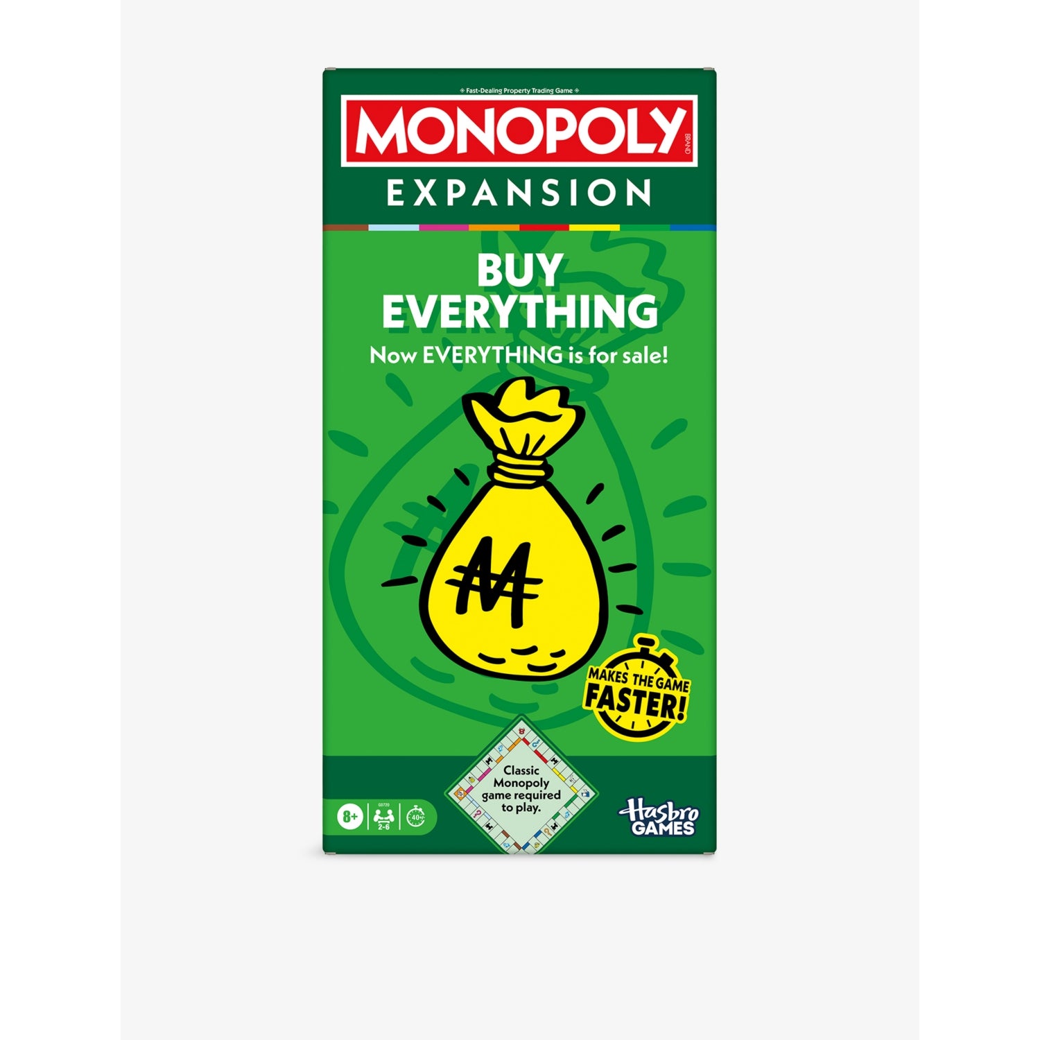 Monopoly Buy Everything board game expansion 26.7cm, UK version