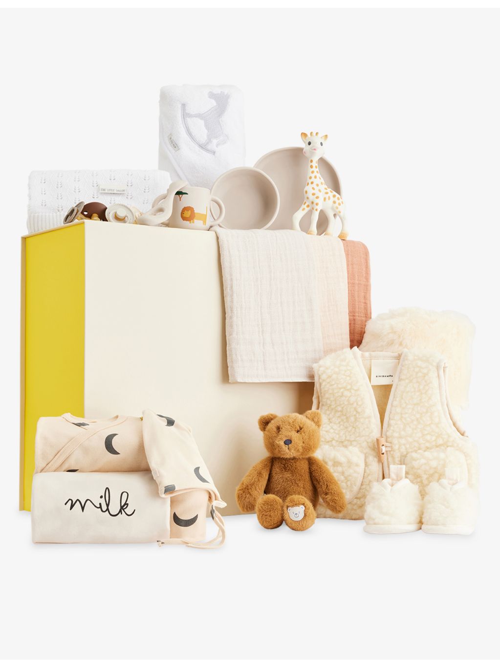 Selfridges Welcome To The World baby hamper gift set - British product