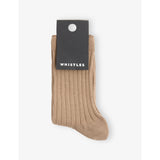 Whistles ribbed stretch-cotton socks mid length (British brand)