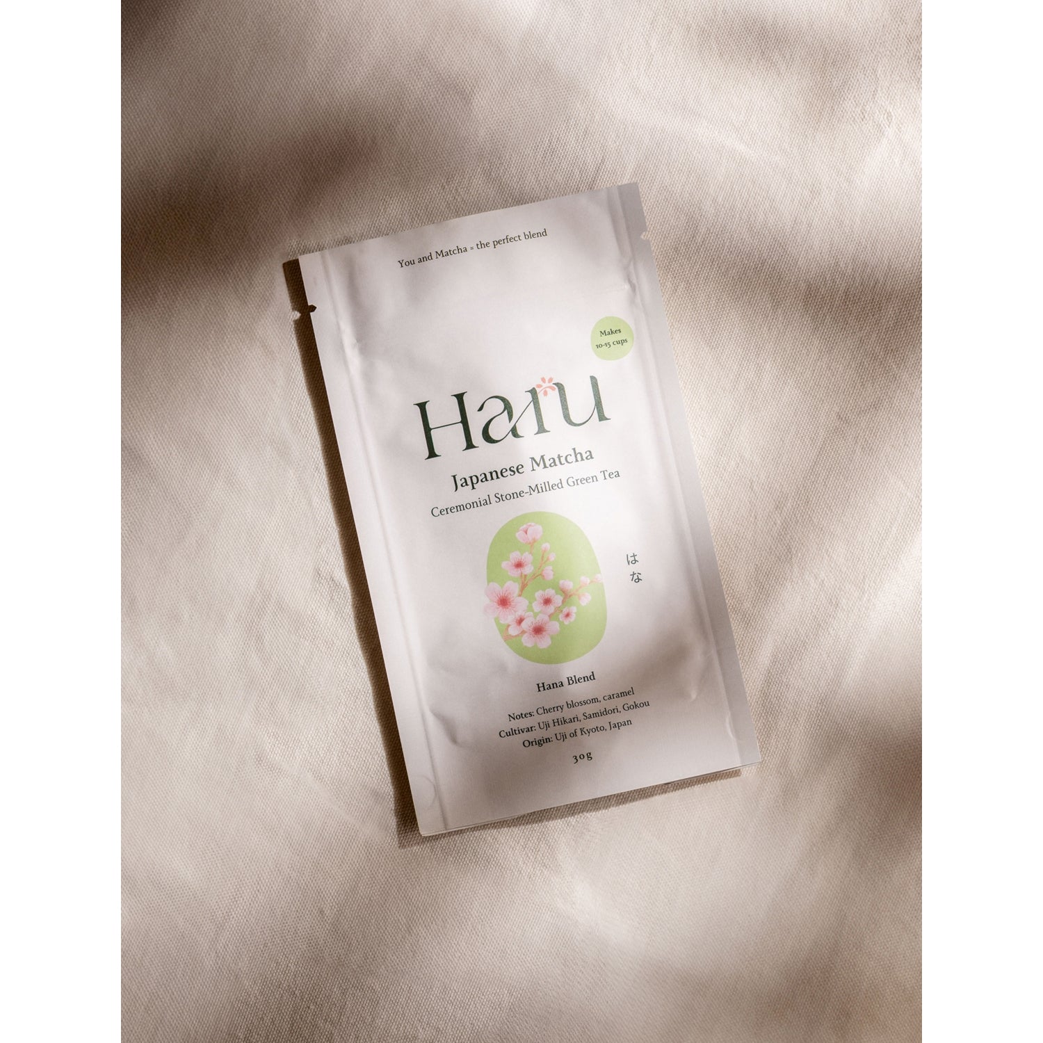 Haru Hana Blend matcha 30g, imported from the UK