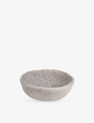 Seletti Newlithic porcelain bowl 17cm stone effect - British product