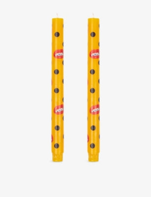 Seletti TOILETPAPER stem candle set with Shit mouth design 27cm, UK version