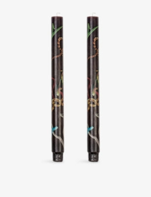 Seletti snake print candle set of two, imported from the UK