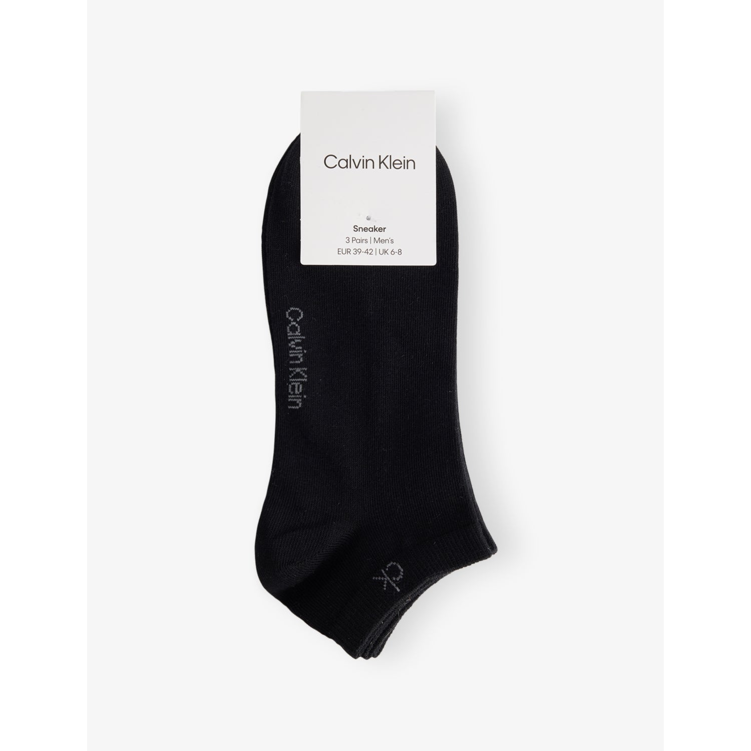 Logo Stretch-Cotton Trainer Socks Pack of Three - BLACK - 5.5-8