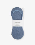 Calvin Klein Logo No-Show Stretch-Cotton Socks Pack of 3