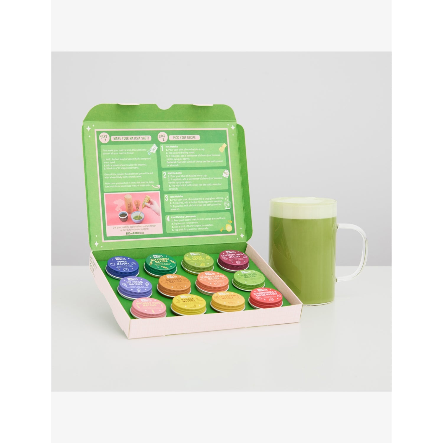 Bird & Blend Magical matcha selection box 36g, UK version