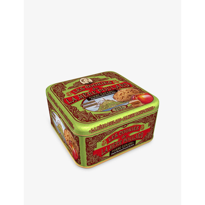 La Mere Poulard apple-caramel cookies in a 200g tin (British brand)