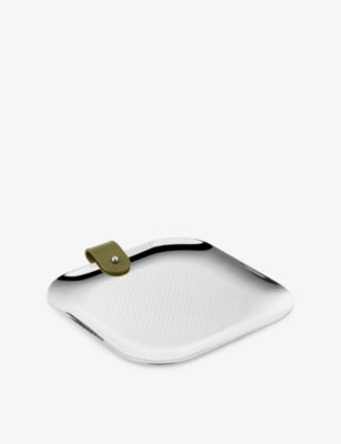 Christofle Club stainless steel trinket tray 16cm - British product