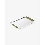 Christofle Club stainless-steel rectangular tray 32cm x 23cm, UK version