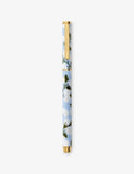 Rifle Paper hydrangea print stainless steel rollerball pen (British brand)