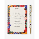 Rifle Paper stainless steel rollerball pen with garden print (British brand)