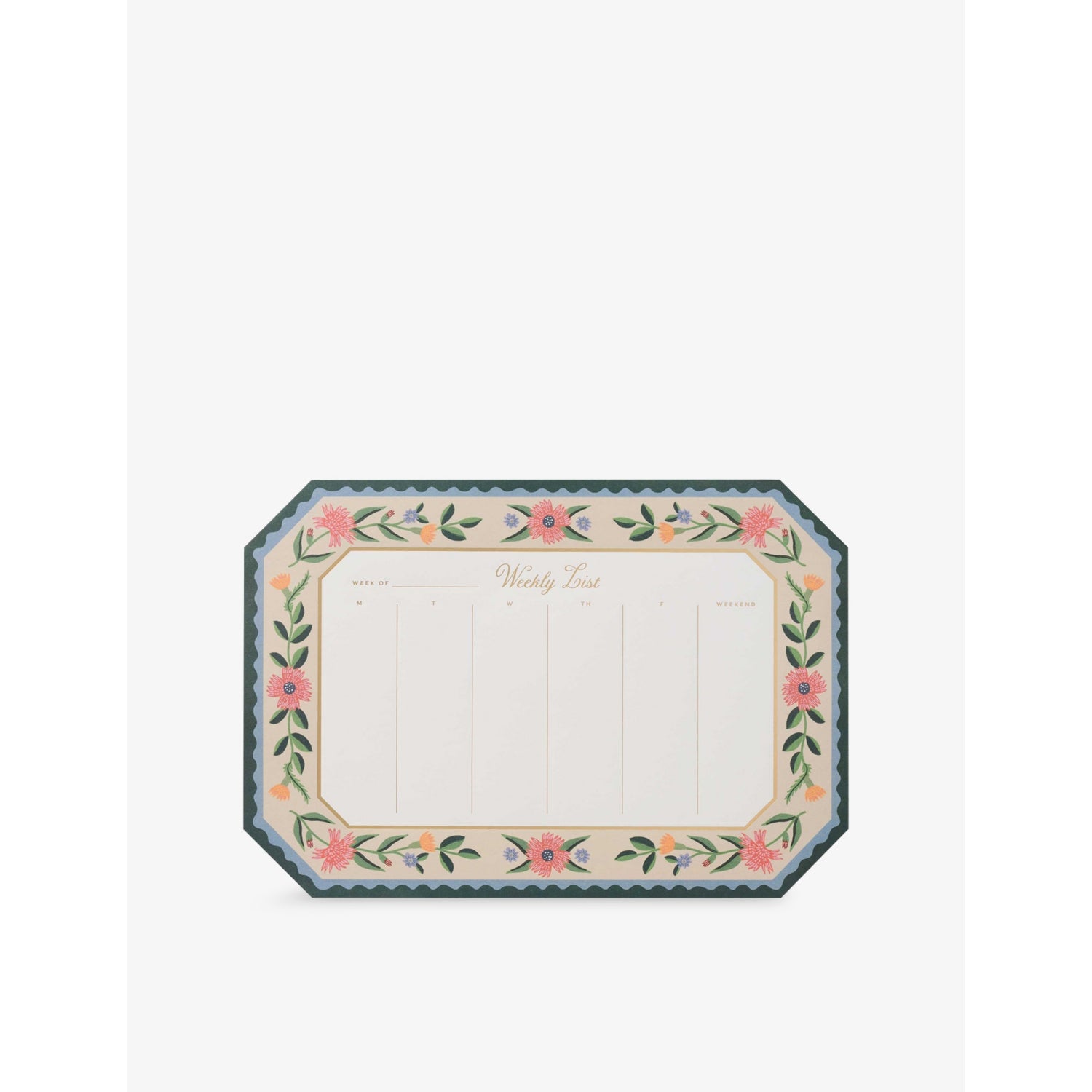 Rifle Paper Co. Aster weekly desk pad (British brand)