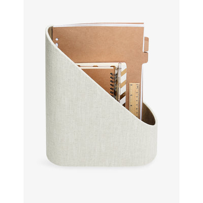 selfridges Stackers Linen Magazine File- Buy online at McGrocer