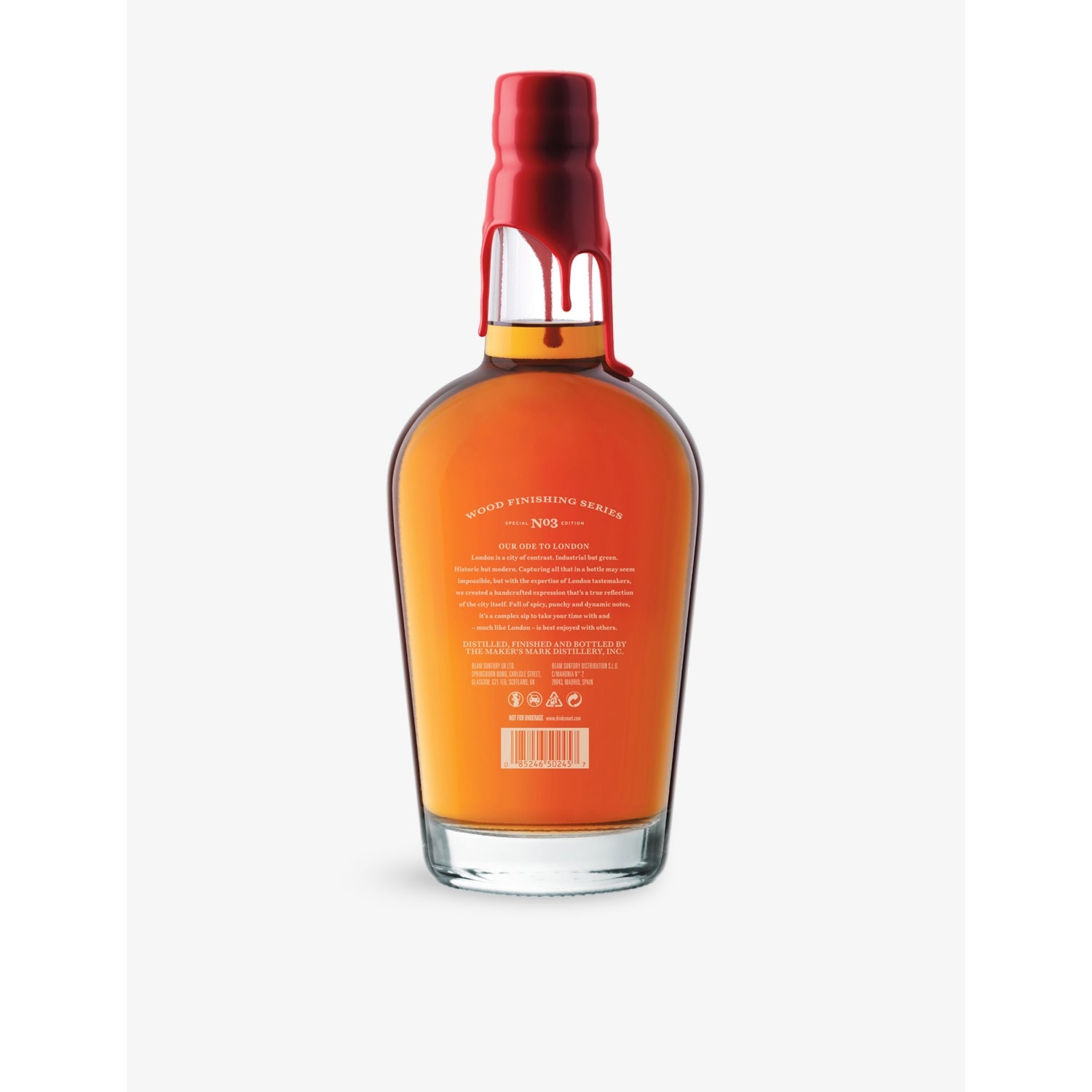 Maker's Mark London Edition bourbon whisky 700ml, UK version