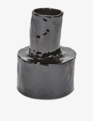 Serax stoneware vase Helena ripple effect 20cm - British product