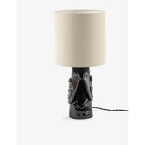 Serax Paloma stoneware table lamp with linen shade 52cm (British brand)