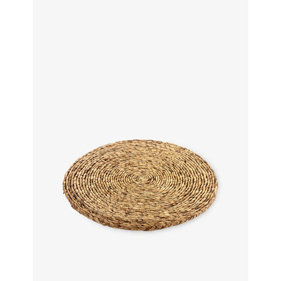 selfridges Serax Sergio Herman Surface Round Woven Water Hyacinth Placemat 32cm- Buy online at McGrocer