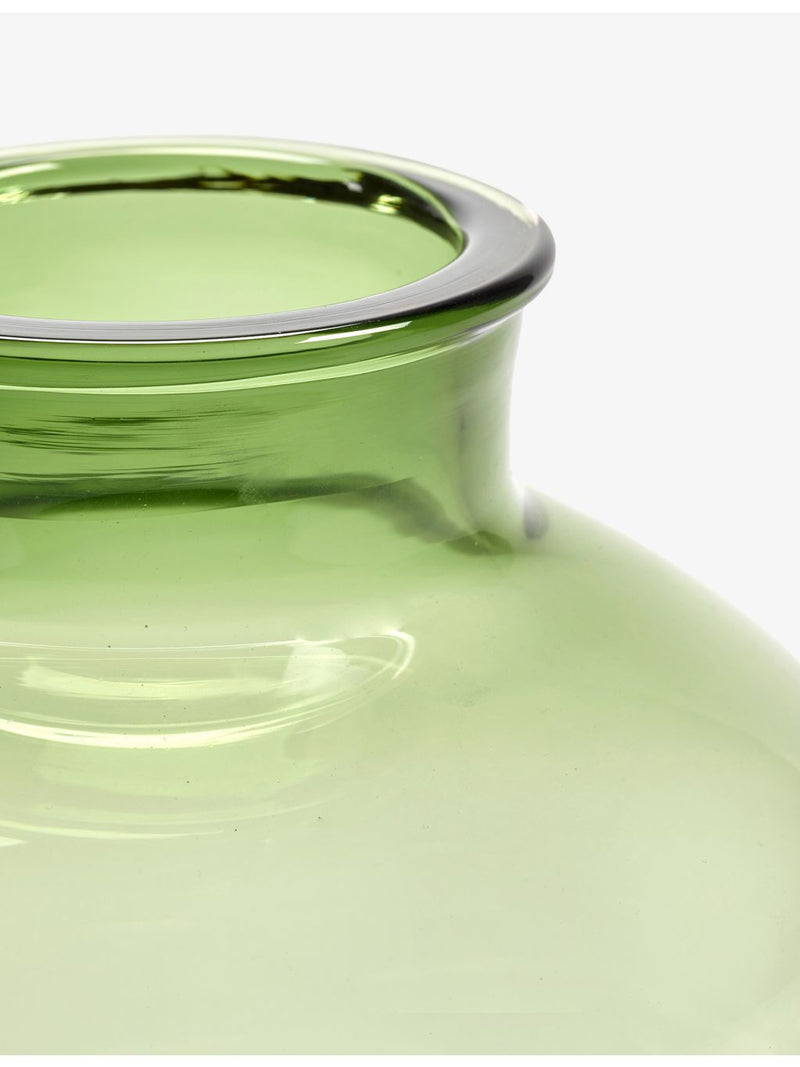 Serax rounded tinted glass vase 25cm, imported from the UK