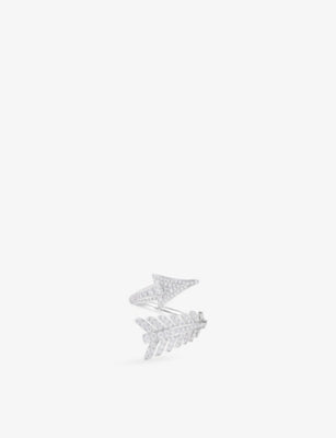 Boucheron Fleche 18ct White Gold 0.67ct Diamond Ring
