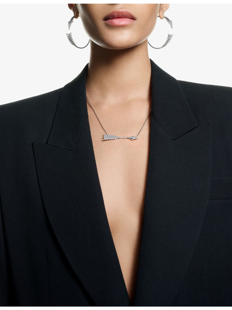 Boucheron Fleche 0.65ct diamond pendant necklace, 18ct white gold - British product