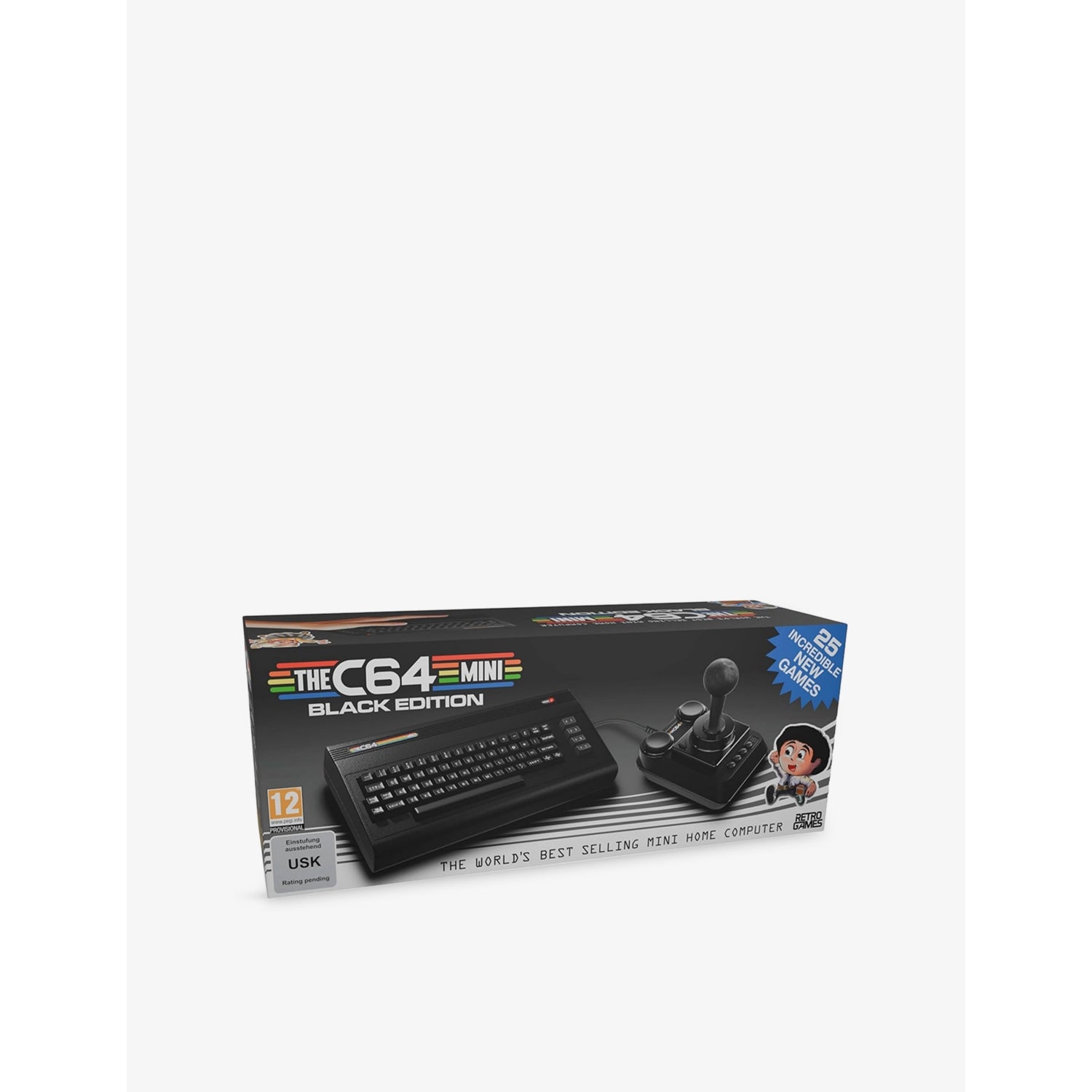 Tekzone C64 Mini Black Edition retro console, imported from the UK