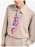 Bvlgari silk-twill printed scarf, 120cm, imported from the UK