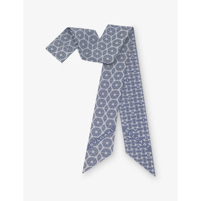 selfridges Bvlgari Echi Di Roma Shelley Printed Silk-Twill Scarf 160cm x 8cm- Buy online at McGrocer