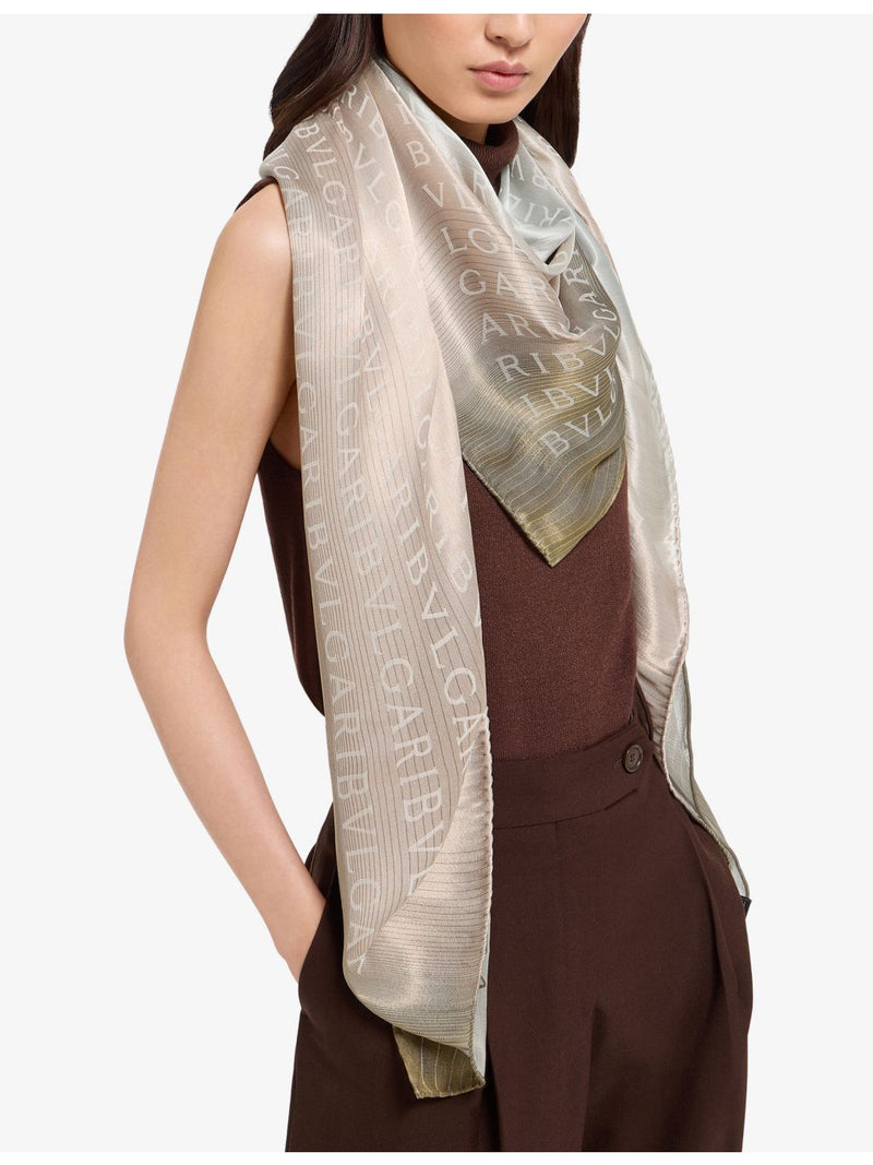 Bvlgari silk scarf letter degrade 140cm, UK version