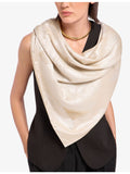 Bvlgari Polychroma Lux printed silk scarf 140cm - British product