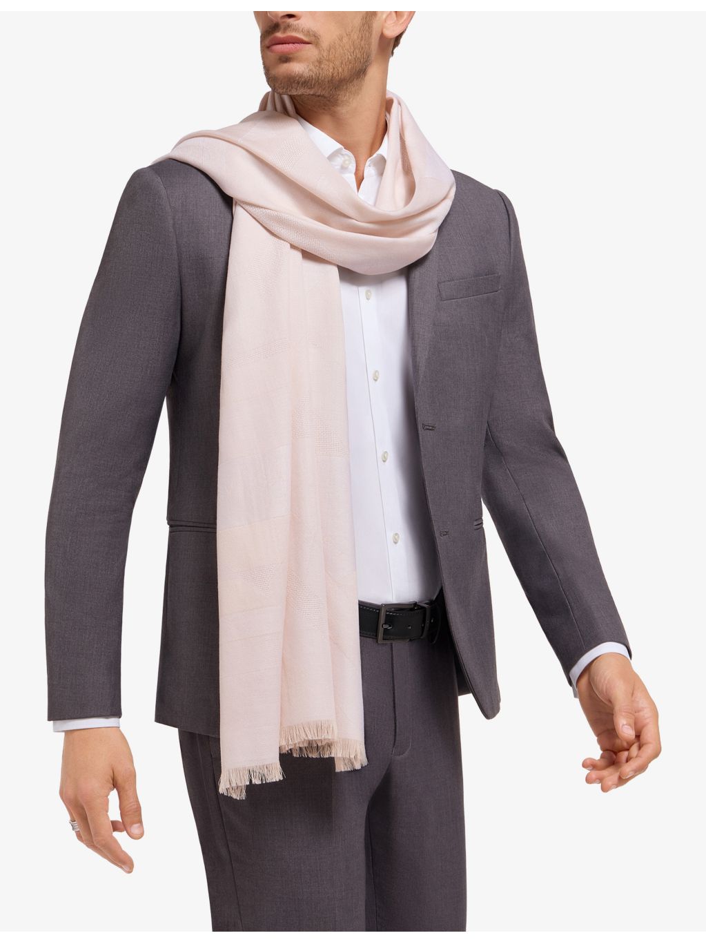 Bvlgari 100% cashmere stole scarf 190cm, UK version