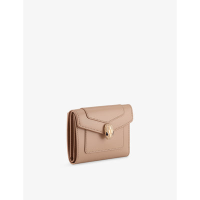 selfridges Bvlgari Serpenti Forever Compact Leather Wallet- Buy online at McGrocer