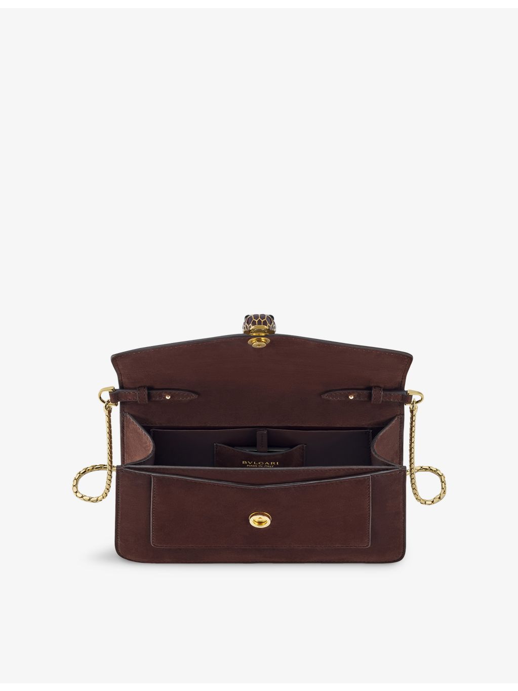 Bvlgari Serpenti small suede shoulder bag - British product