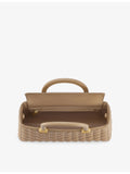 Bulgari Serpentine Day Duo leather top handle bag 28cm (British brand)