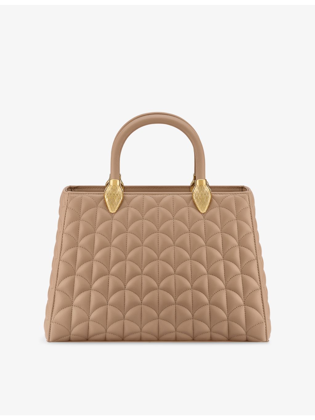 Bulgari Serpentine Day Duo leather top handle bag 28cm (British brand)