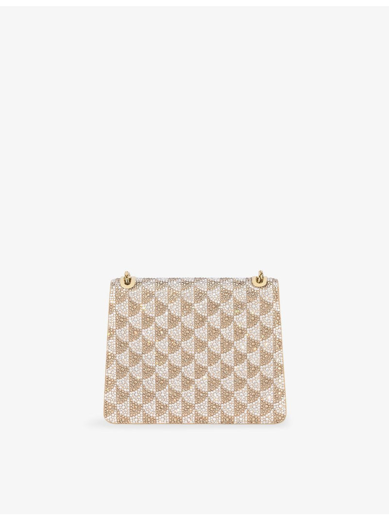 Bvlgari Serpenti Forever small Calla crystal and suede shoulder bag (British brand)