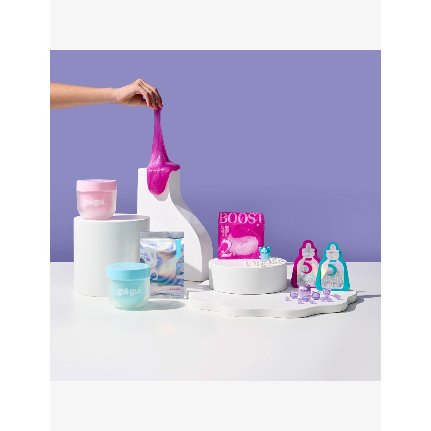 Gui Gui shimmer slime deluxe twin pack, UK version
