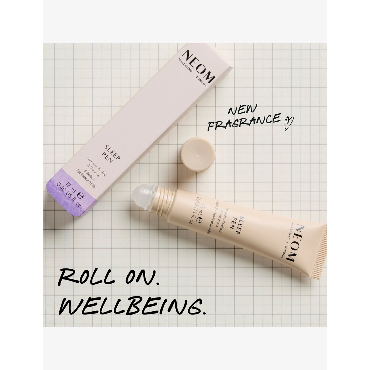 Neom sleep pen aromatherapy rollerball 12ml, imported from the UK