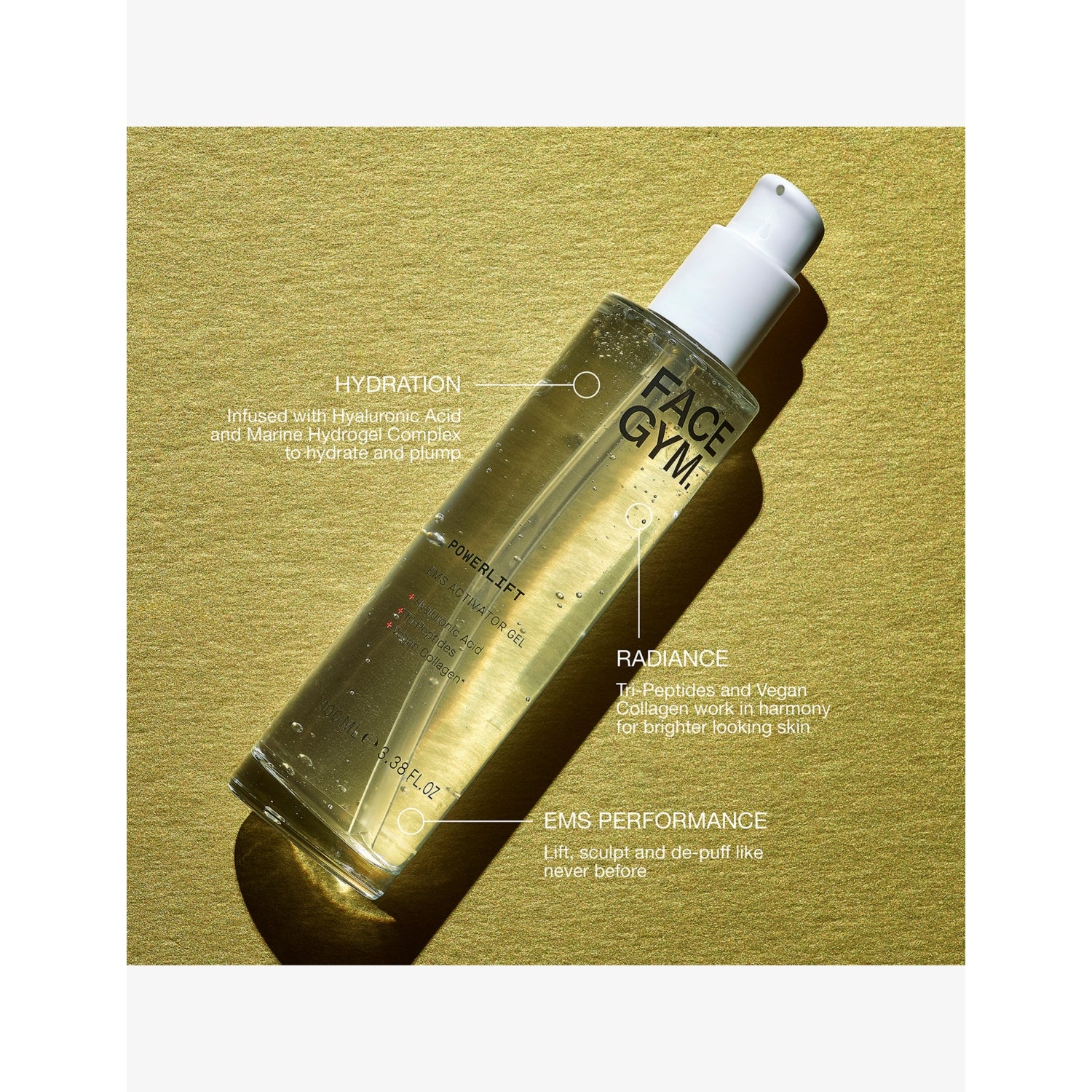 FaceGym Powerlift EMS activator gel 100ml (British brand)