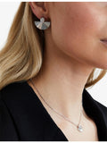 CARAT London Celene large sterling silver cubic zirconia stud earrings (British brand)