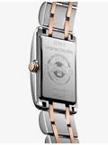 Longines DolceVita red PVD rectangular quartz watch (British brand)